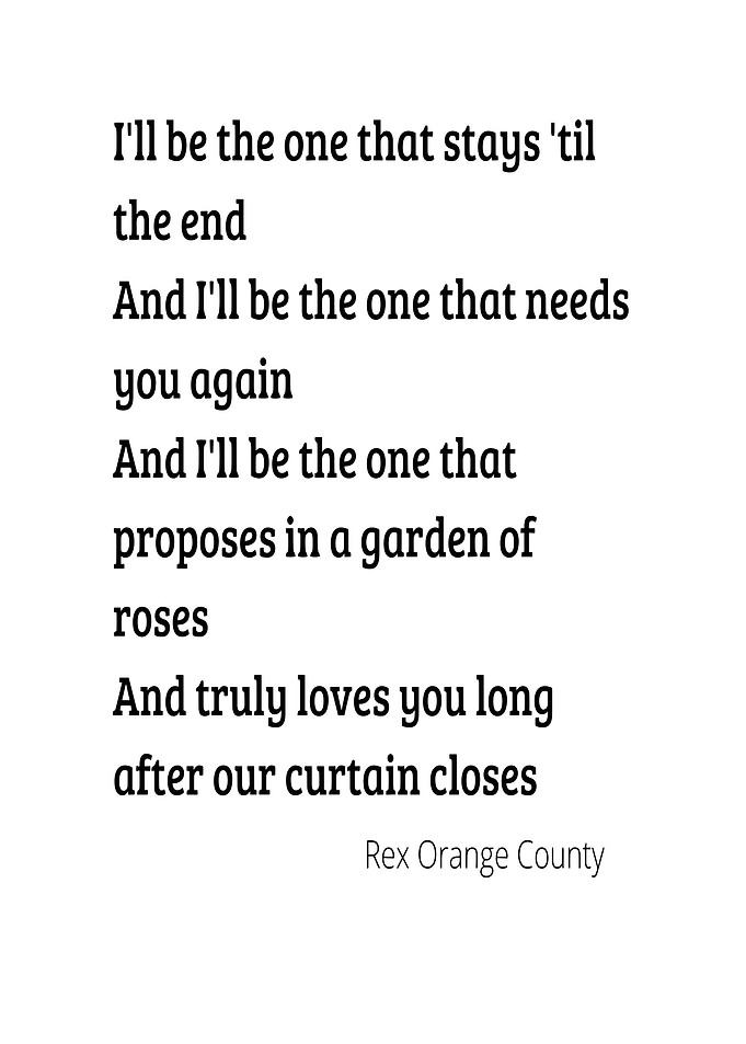 Rex Orange County Lyrics