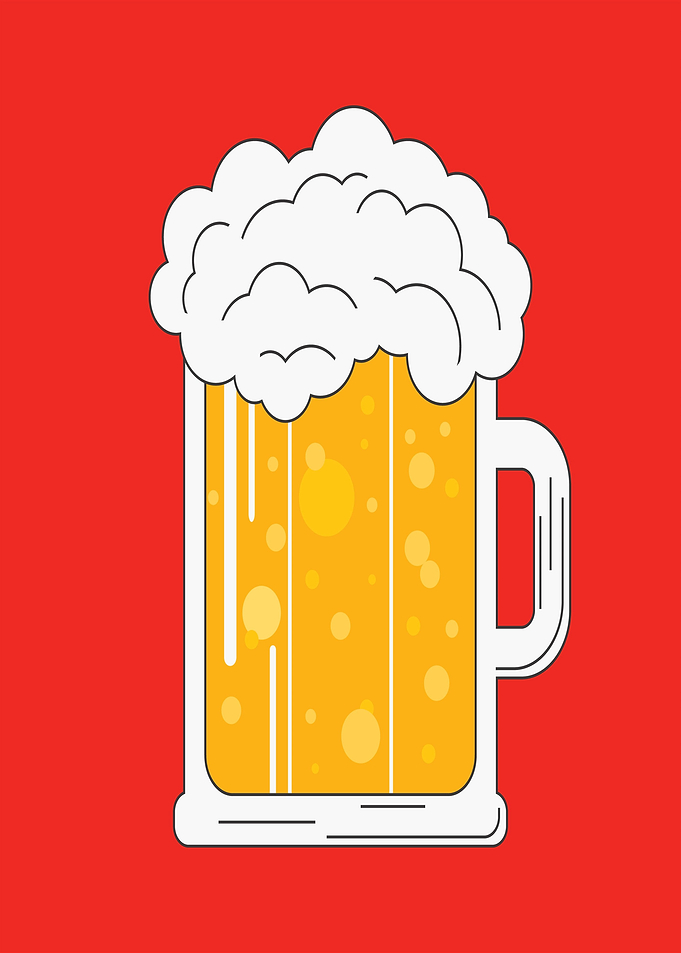 Beer Mug With Foam