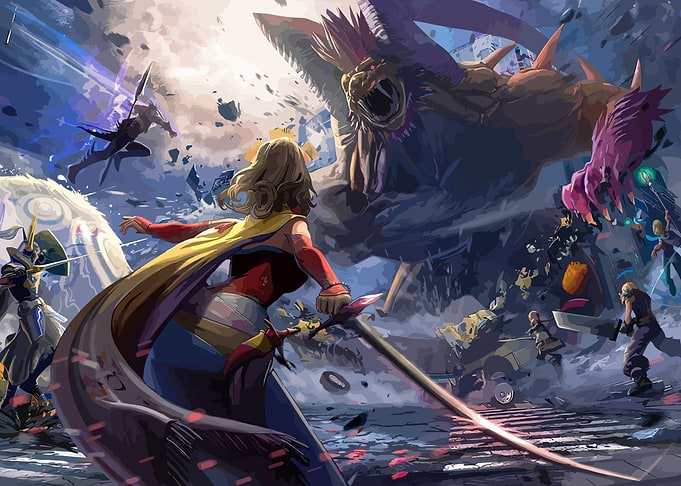 Epic Fantasy Battle Scene