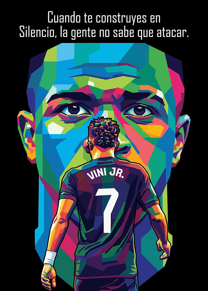 Vinicius Jr. Pop Art Portrait