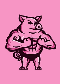 Strong Bodybuilder Pig