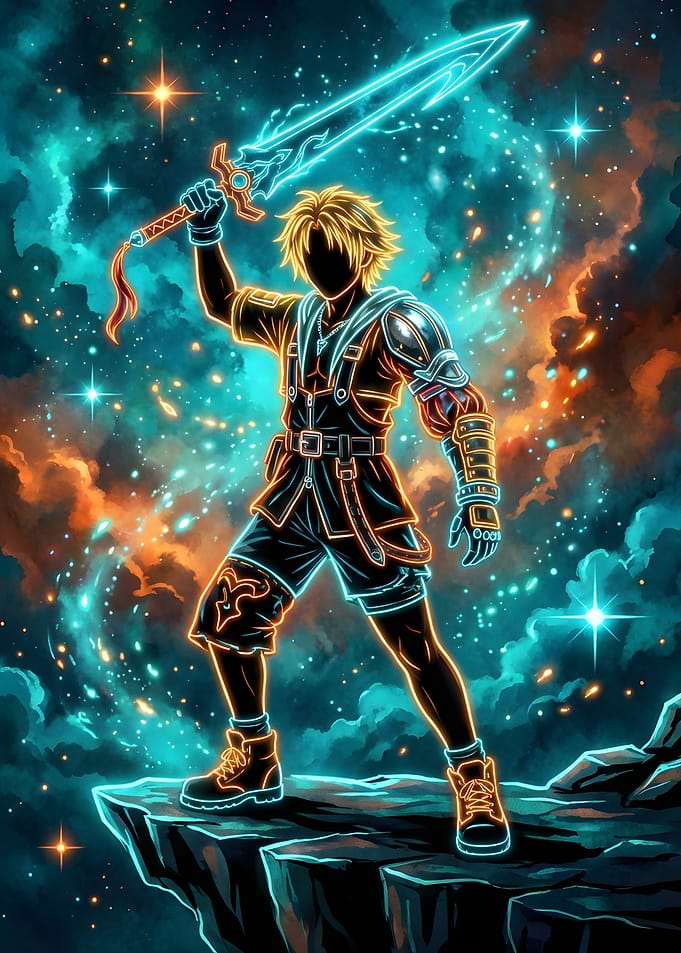 Neon Hero – Tidus Final Fantasy X