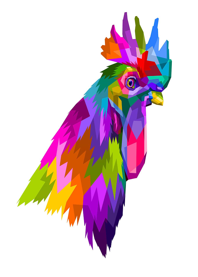 Rooster Pop Art