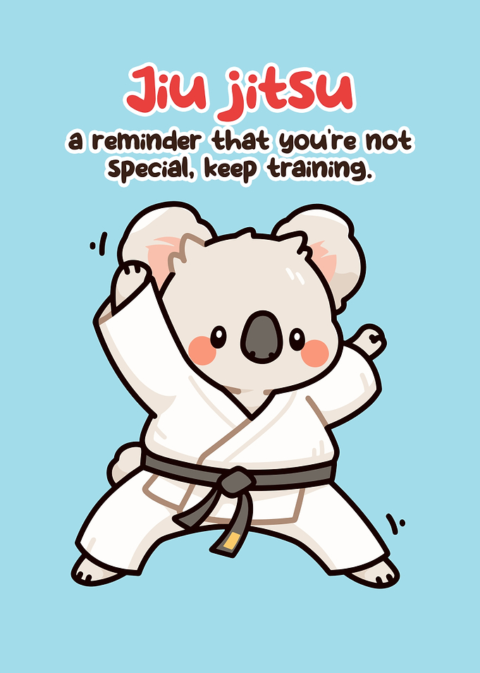 Cute Koala Doing Jiu-Jitsu
