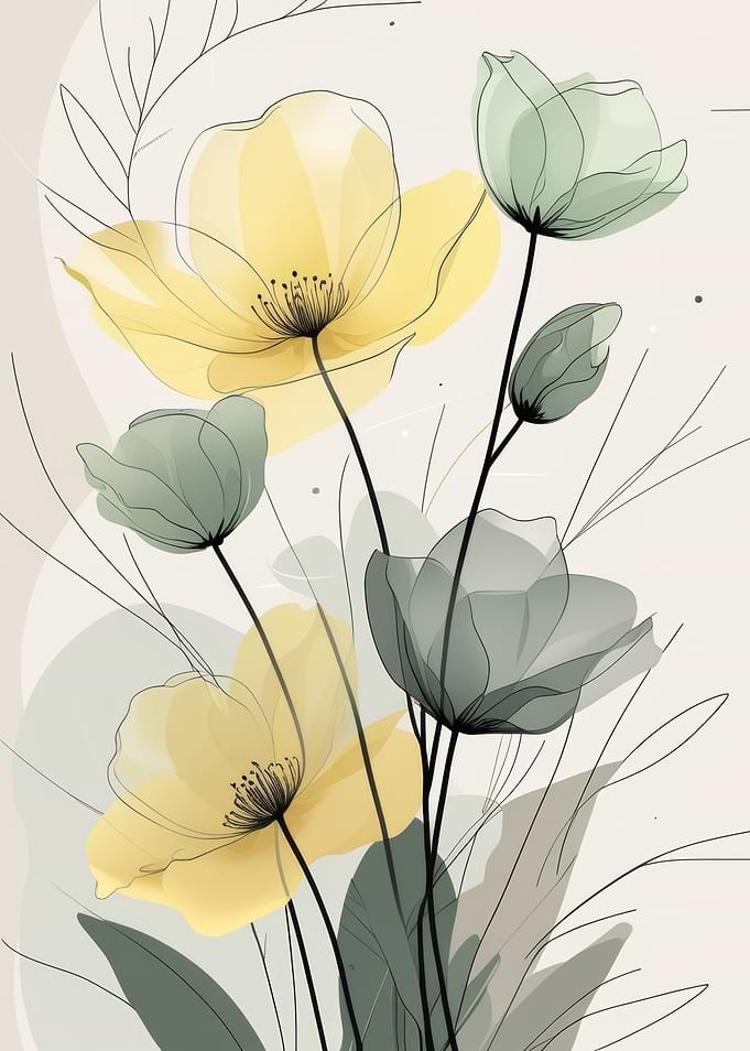 Abstract Floral Painting