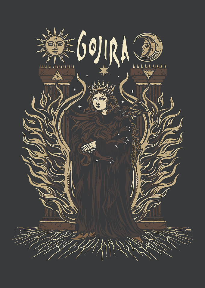 Gojira Queen with Dragon