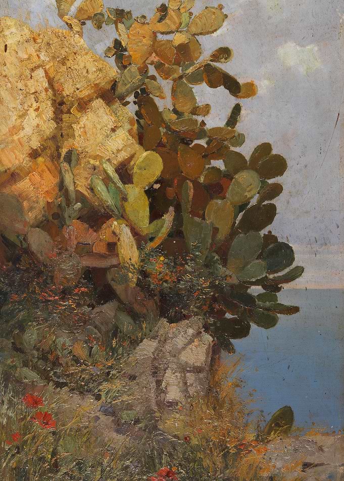 Prickly Pear Cactus by the Sea