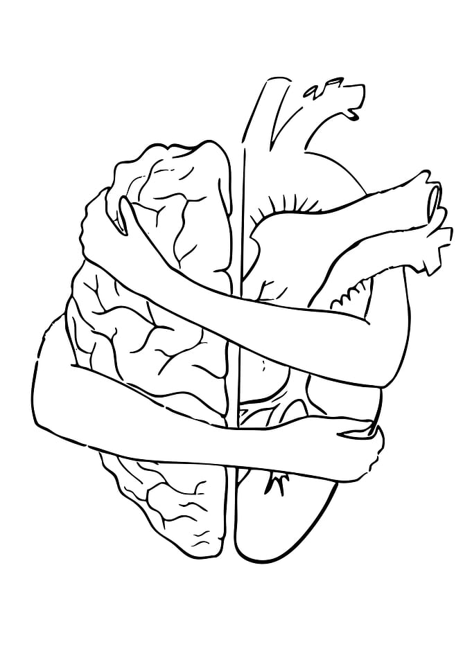 Heart and Brain Hugging
