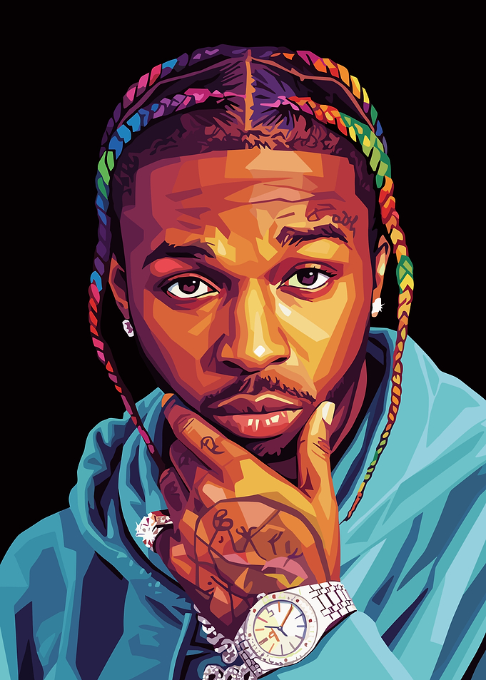 Pop Smoke Portrait Pop Art
