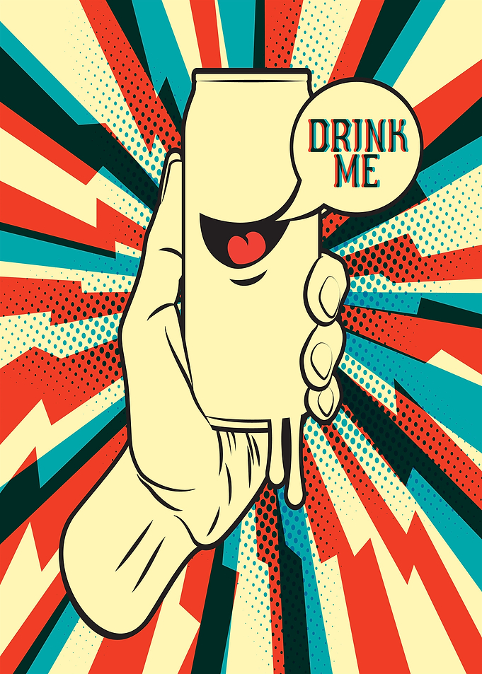 'Drink Me' Beer Can
