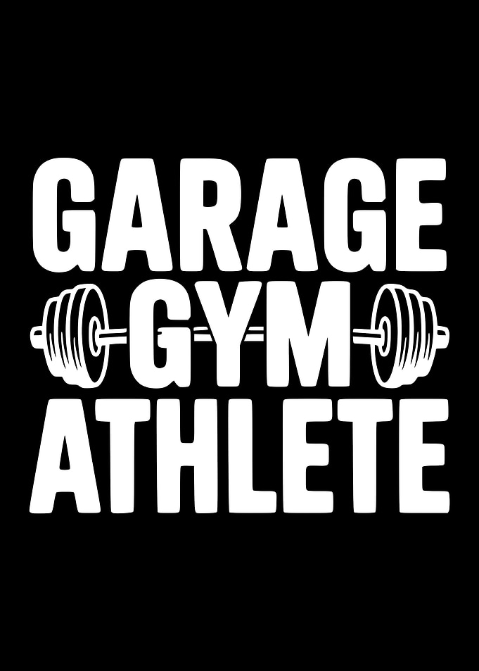 Garage Gym Athlete Text Art