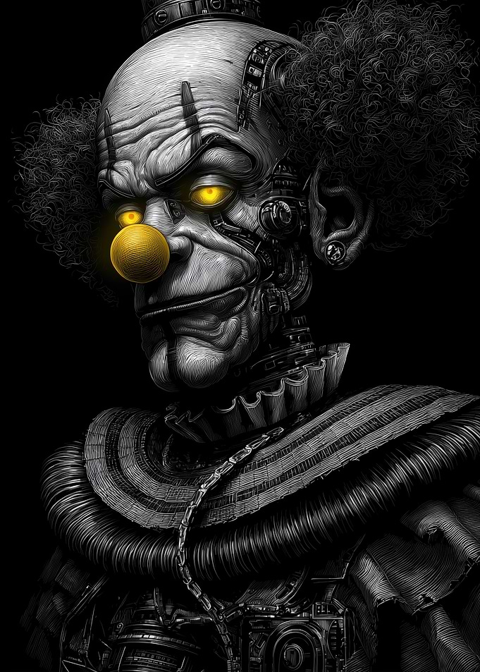 Cyberpunk Clown Portrait