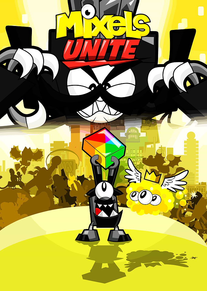 Mixels Unite Cartoon Poster