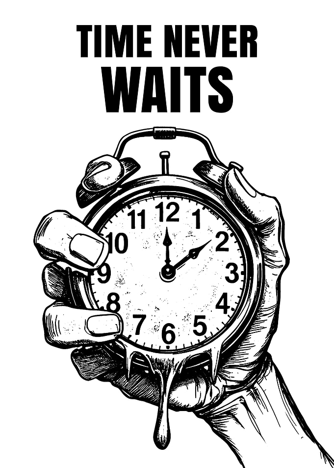 Time Never Waits Alarm Clock