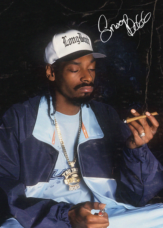 Snoop Dogg with a blunt