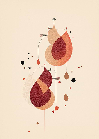Abstract Floral Droplet Design