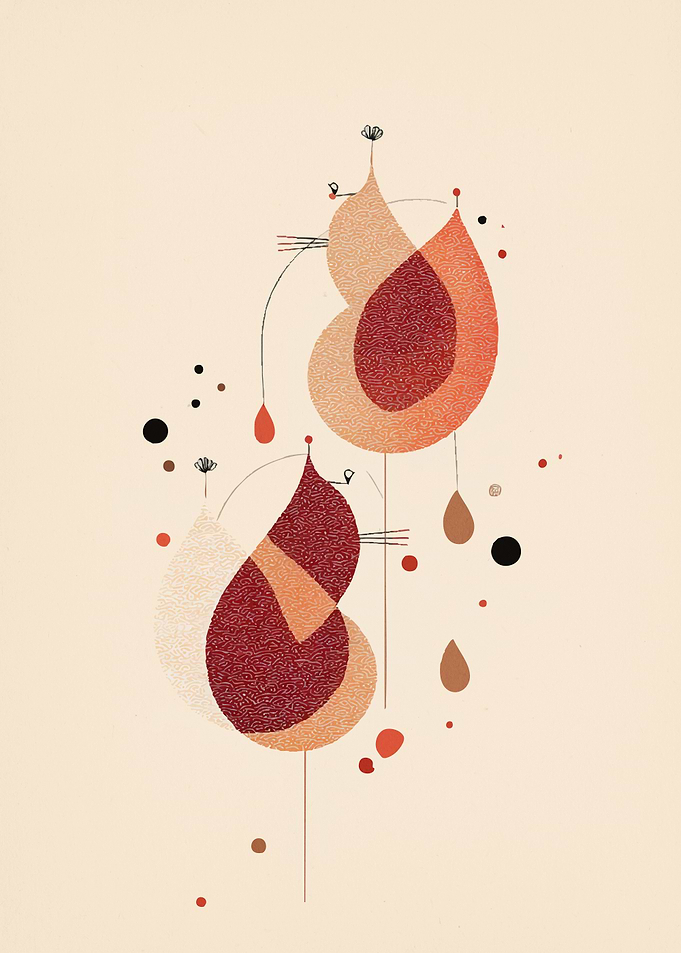 Abstract Floral Droplet Design