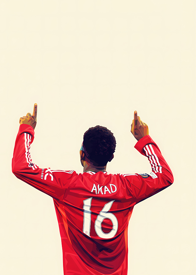 Amad Soccer Player Celebrating