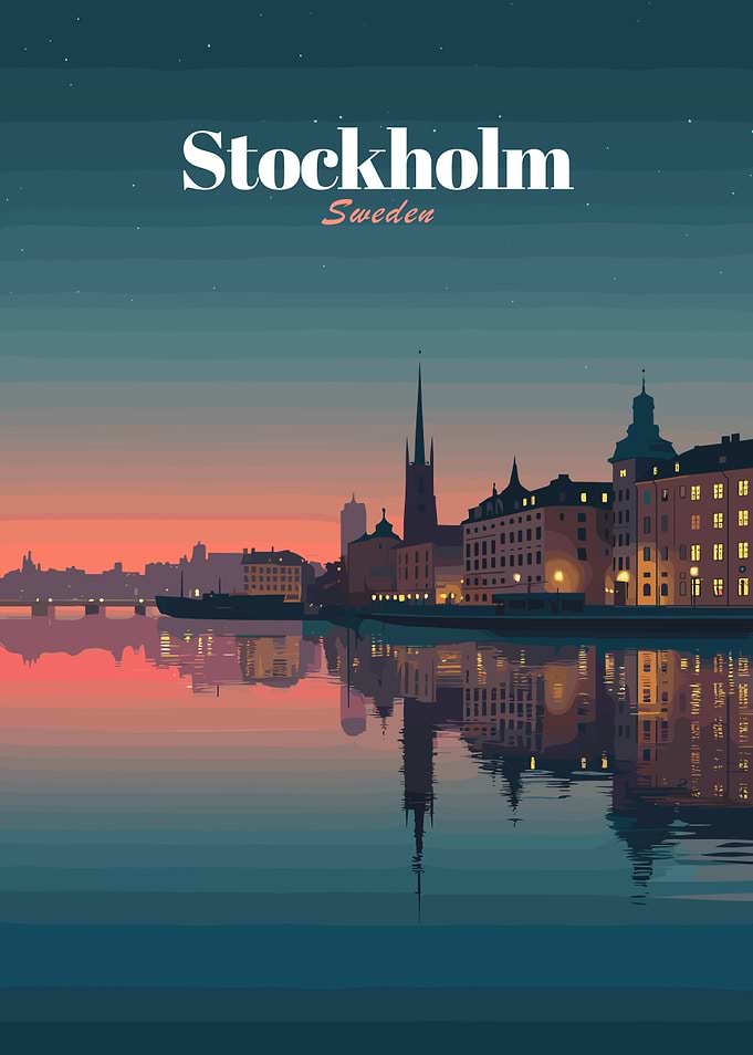 Stockholm Cityscape at Dusk