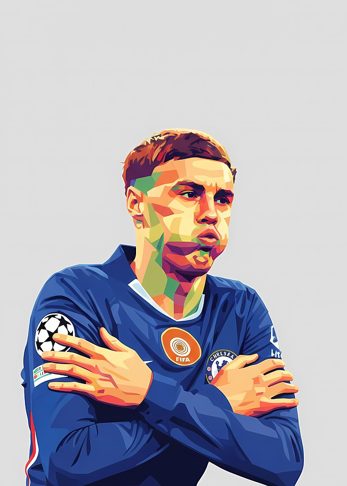 Cole Palmer in Chelsea jersey