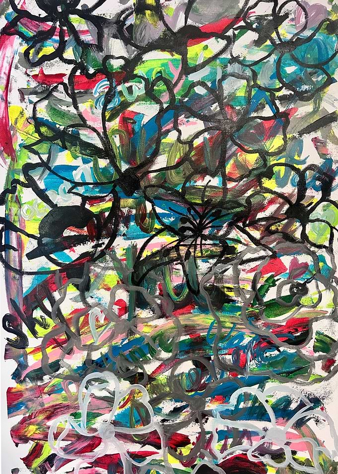 Abstract Floral Painting