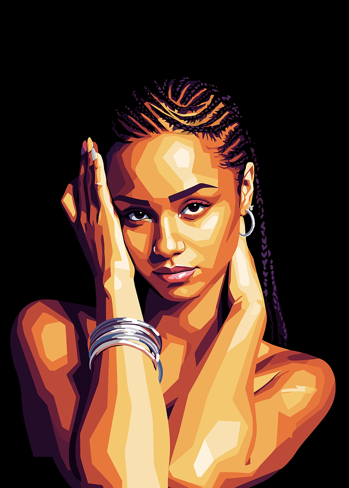 Stylized Portrait of a Woman