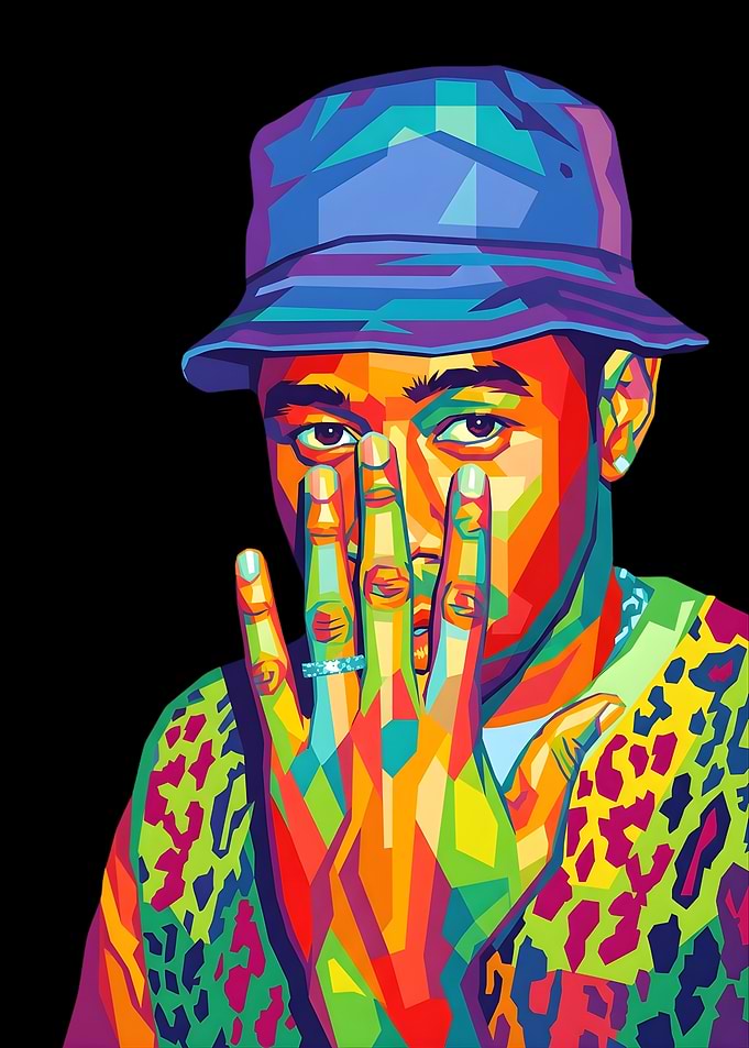 Colorful Pop Art Portrait