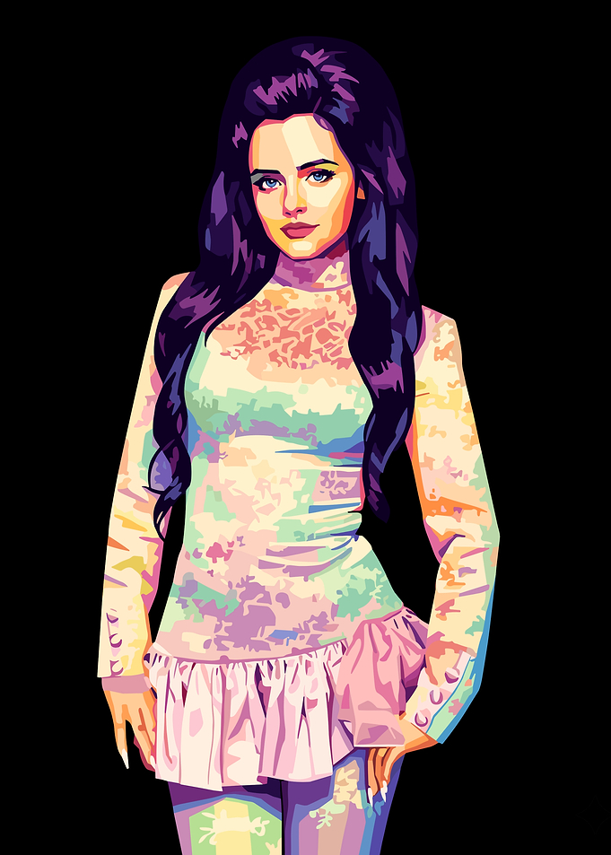 Pop Art Portrait of a Jessie Murph