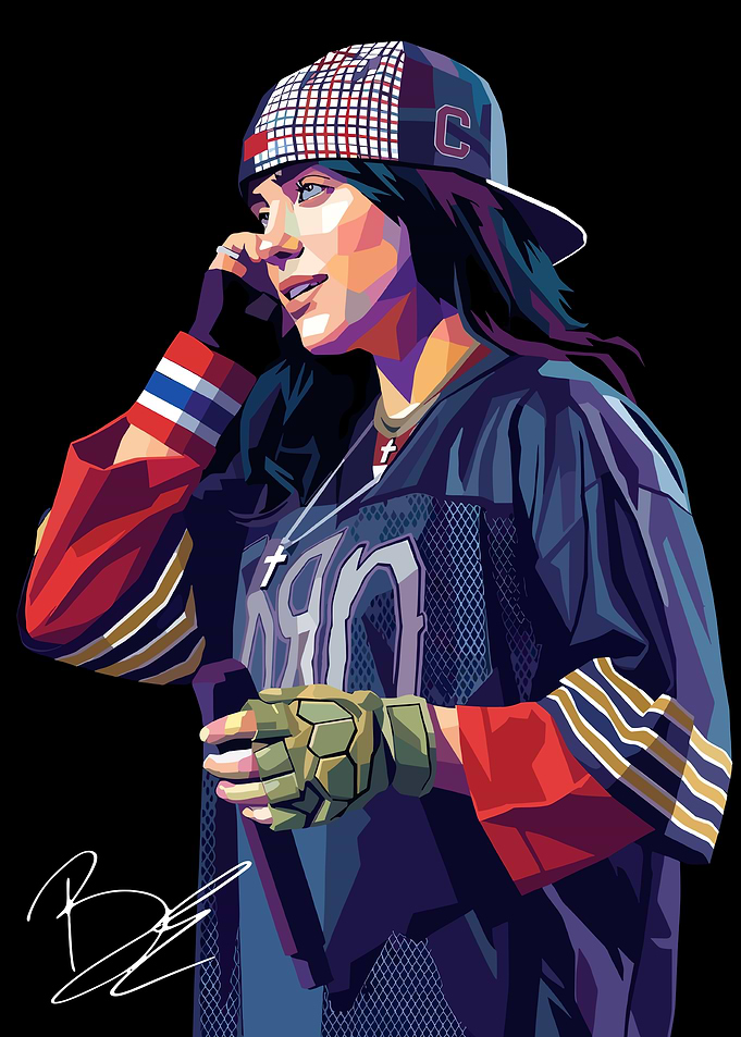 Billie Eilish Pop Art Portrait