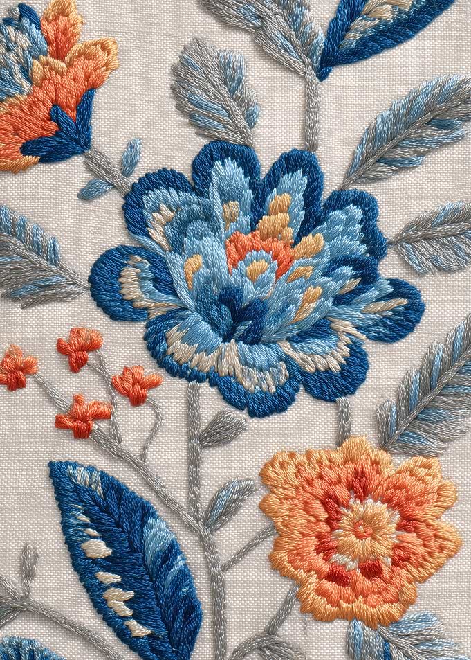 Embroidered Floral Pattern