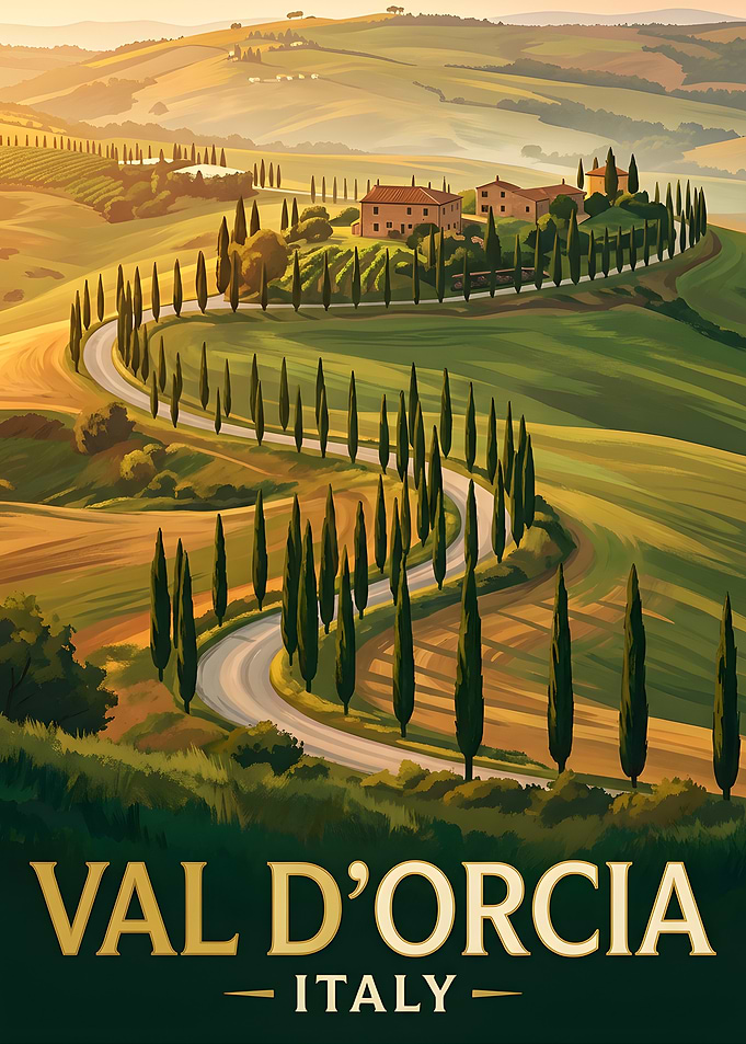 Val d'Orcia Italy Landscape