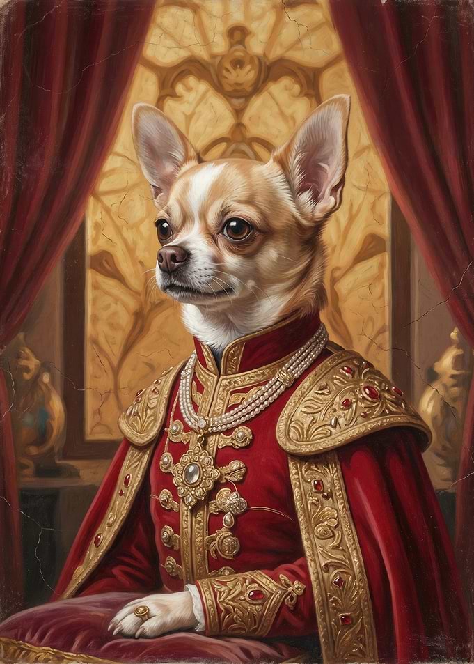Chihuahua in Royal Attire