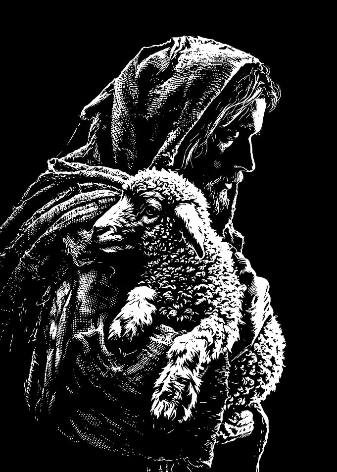Jesus Carrying a Lamb