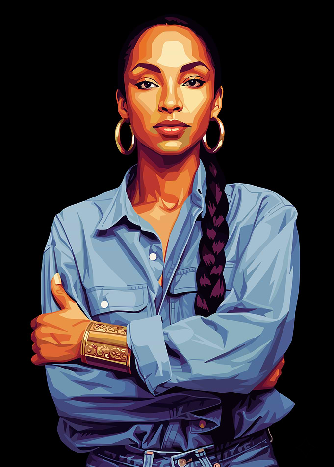 Sade Adu Pop Art Portrait