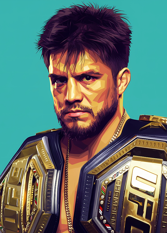 Henry Cejudo UFC Champion Portrait