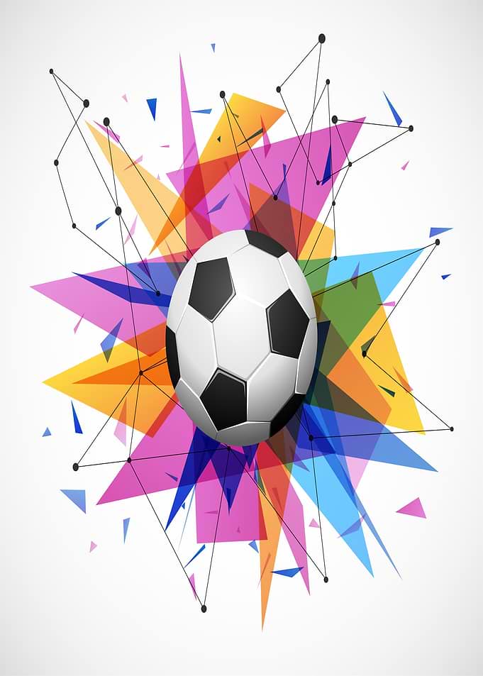 Soccer Ball Abstract Geometric