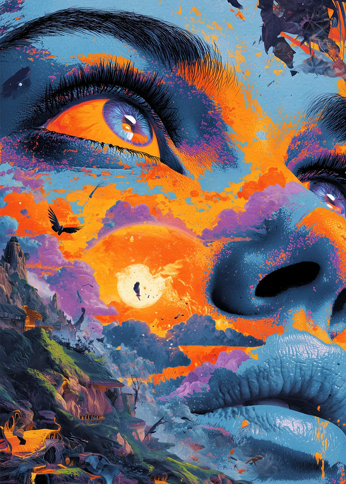 Surreal Face Landscape
