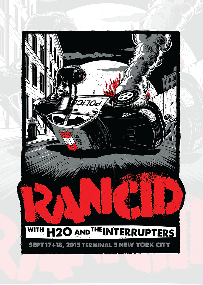 Rancid concert poster