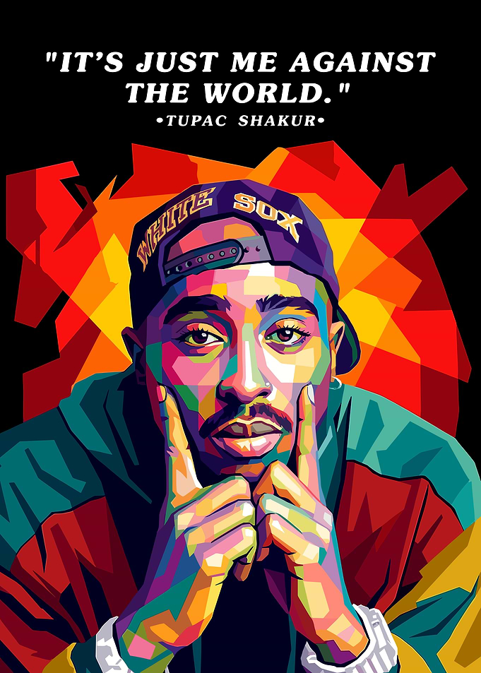 Tupac Shakur Pop Art Portrait