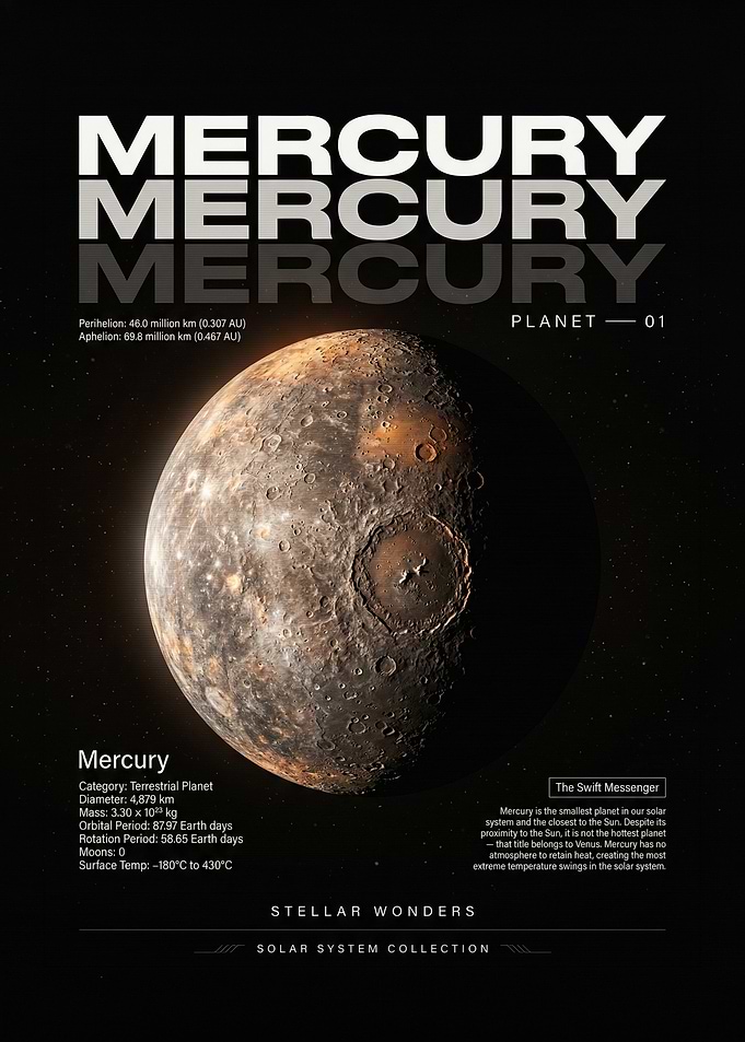 Mercury Planet Poster