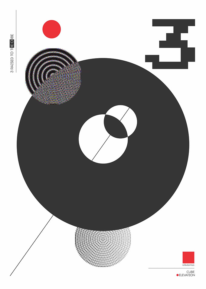 3 CUBE - Abstract Geometric Composition