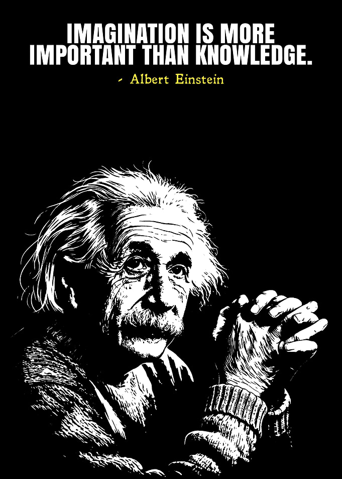 Albert Einstein Quote Poster