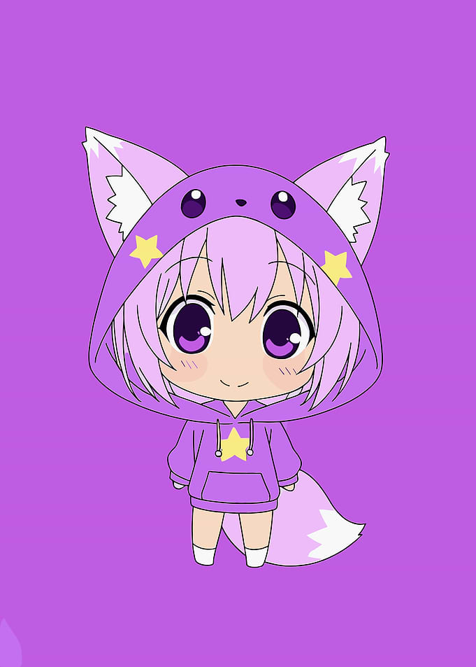 Chibi Fox Hoodie Character