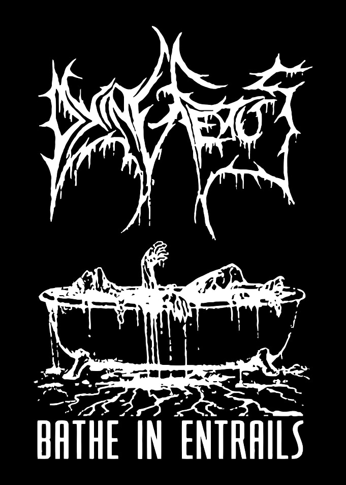 Bathe in Entrails Band Logo and Art