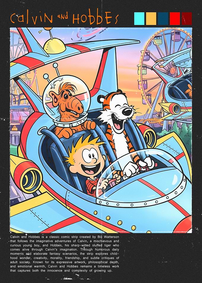 Calvin and Hobbes in a Spaceship