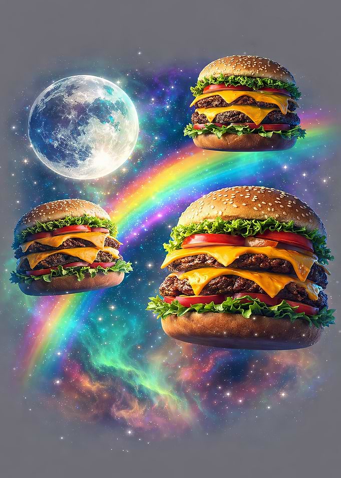 Cosmic Cheeseburgers and Moon