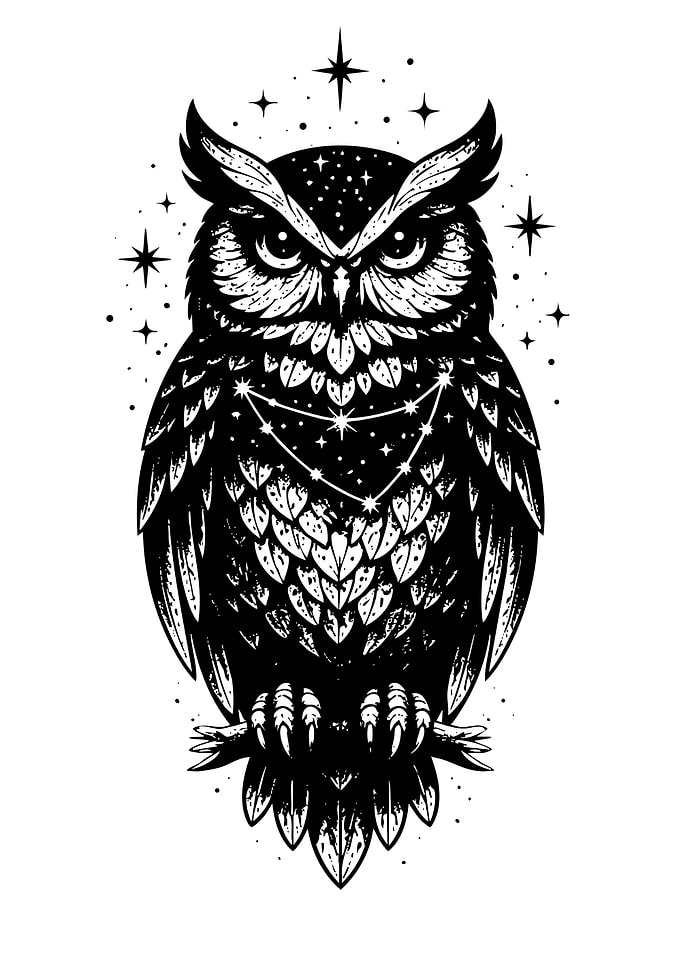 Celestial Owl Constellation