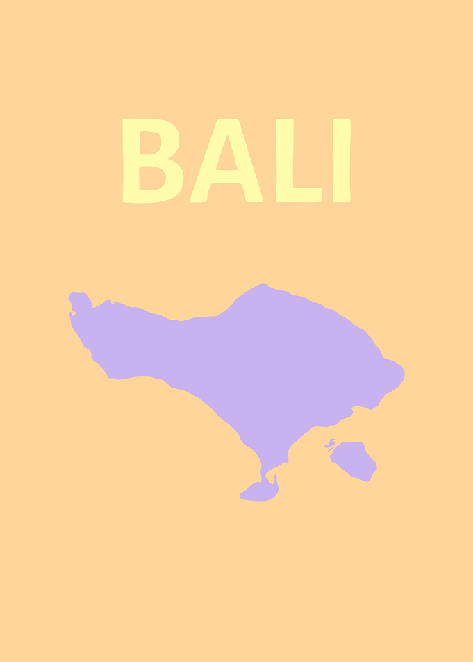Bali Map and Text