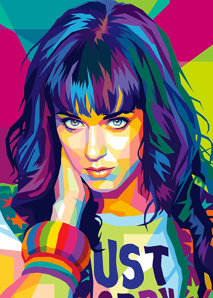 Katy Perry Pop Art Portrait