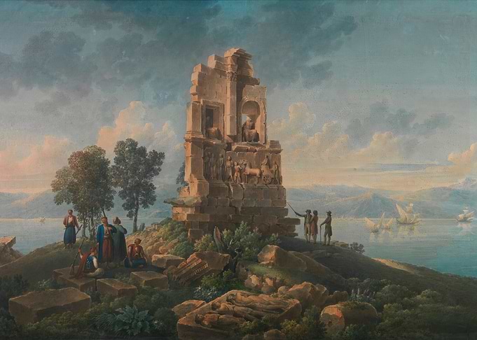 Ancient Ruins by the Sea